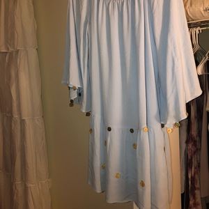 Lily Pulitzer blue and gold dress